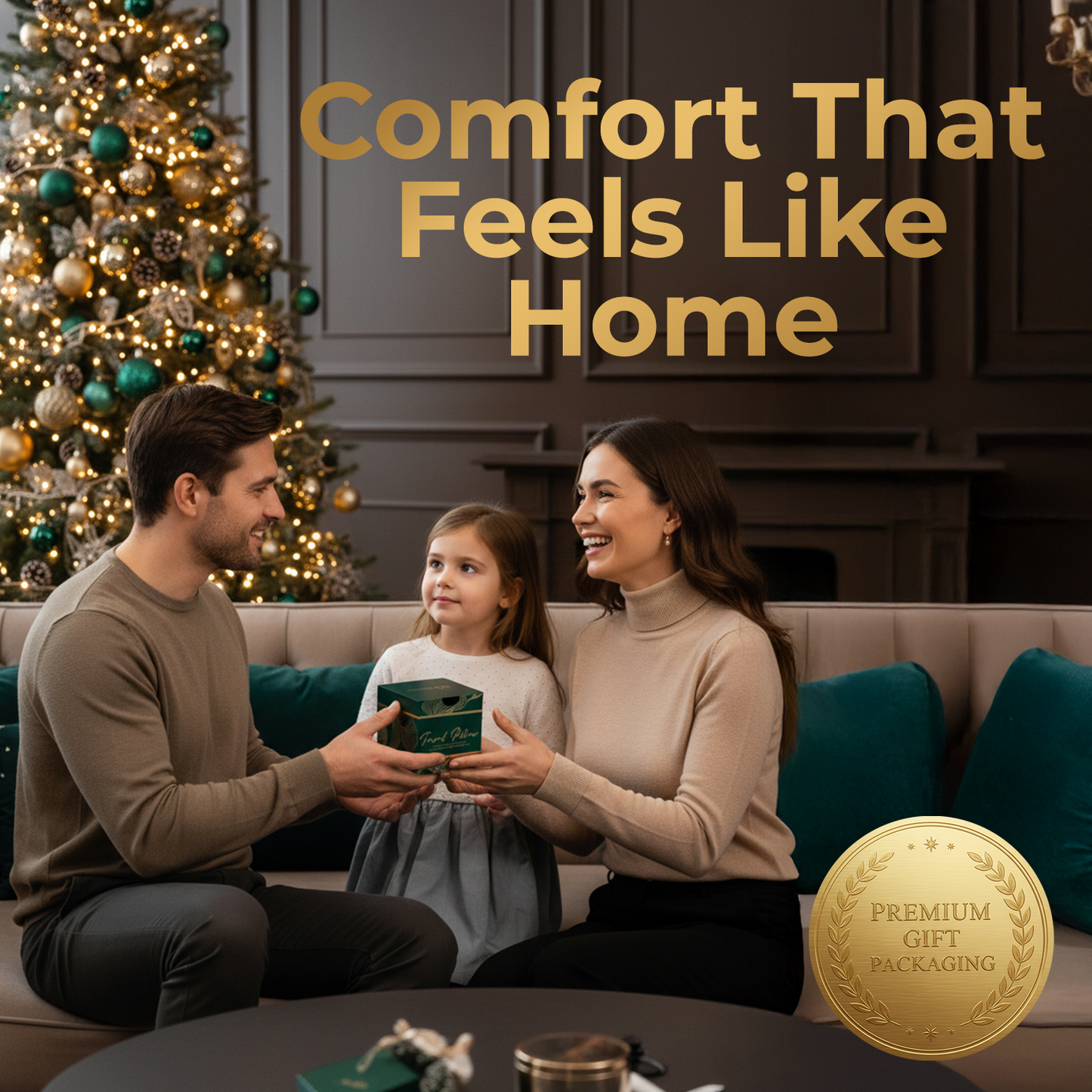 Ash Black Memory Foam Luxe Travel Neck Pillow for Airplanes – Lightweight Ergonomic Chin Support Pillow with Compression Bag for Long Flights