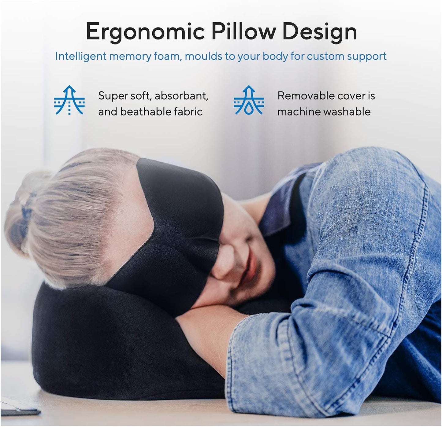 Proglobe 4-in-1 Luxury Travel Blanket Set – Memory Foam Neck Pillow, Super Soft Fleece Blanket, 3D Sleep Mask & Earplugs Travel Kit