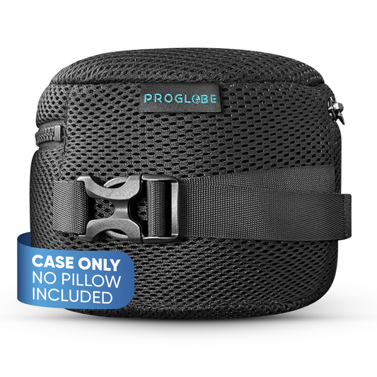 Proglobe Travel Pillow Compression Bag & Neck Pillow Storage – Breathable Mesh Carrying Case with Snap Clasp for Airplane & Travel Accessories